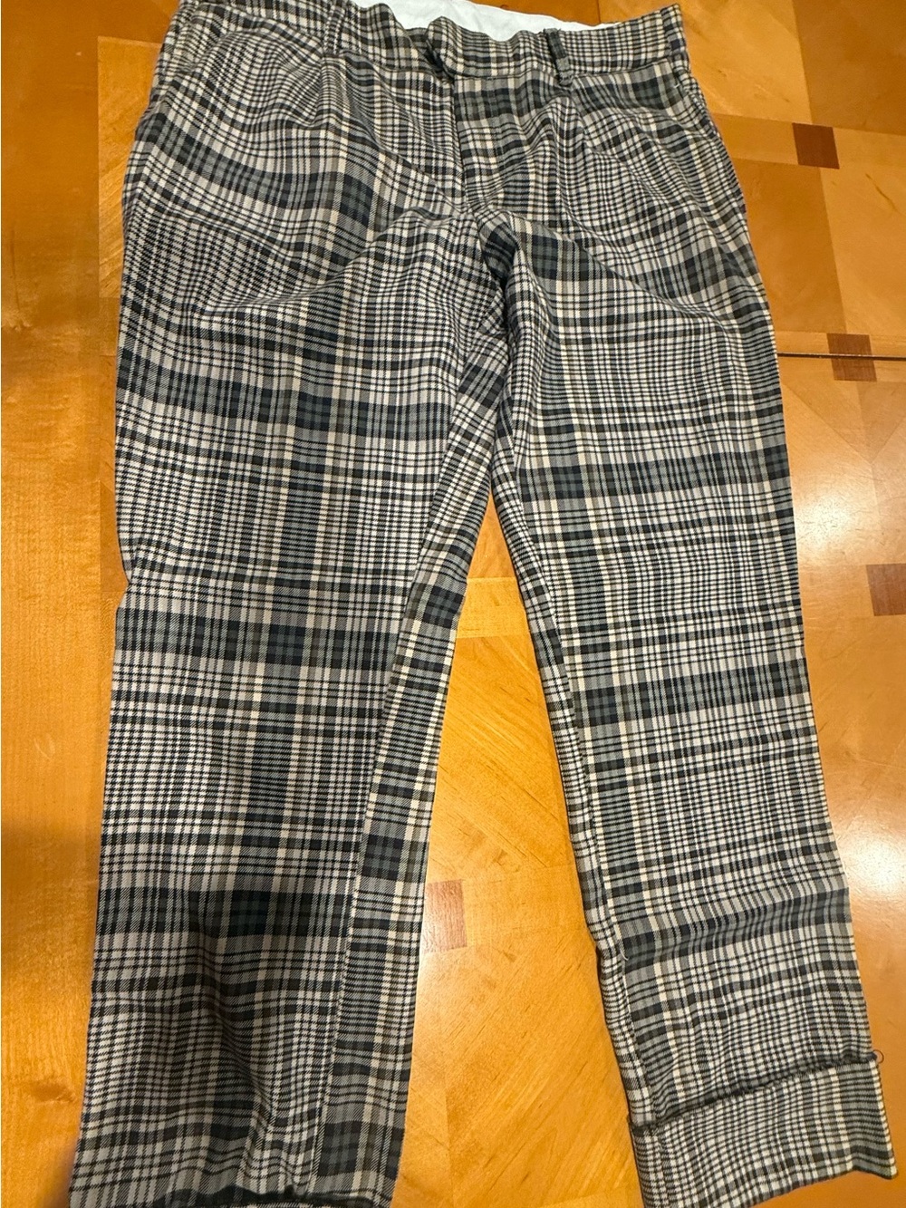 Free People Women’s Plaid Dress Pants